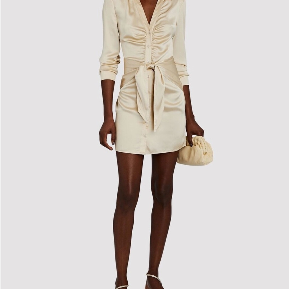 INTERMIX Cream Long Sleeve Dress - Picture 2 of 6